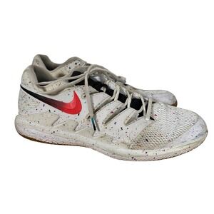 White Nike Air Zoom Vapor X Paint Splatter Tennis Shoes Mens 15